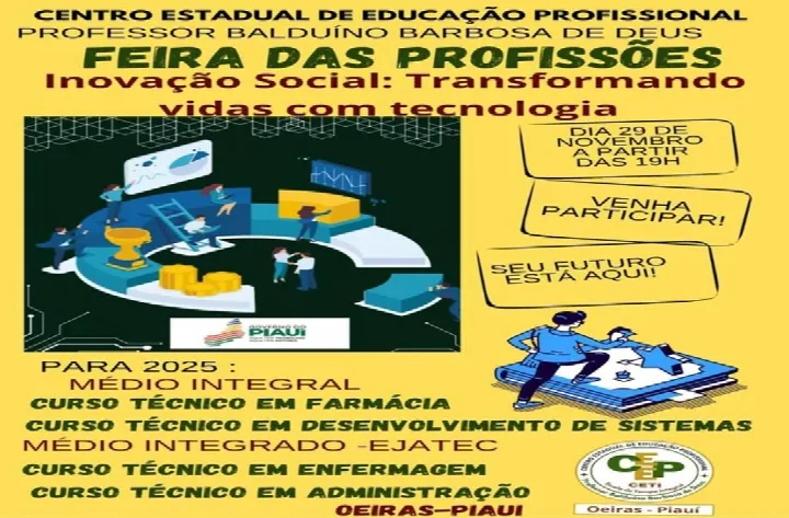 Centro Estadual de Educação Profissional realiza Feira das Profissões em Oeiras