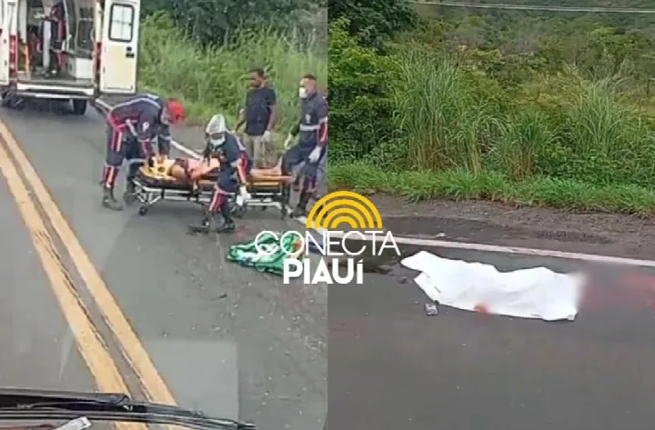 Grave acidente deixa um morto e outro ferido na BR-316 próximo a Lagoa do Piauí