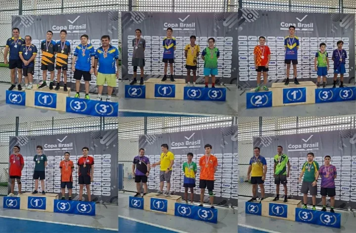 Oeirenses conquistam oito medalhas na Copa do Brasil de Tênis de Mesa em Feira de Santana