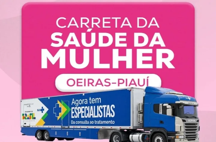 Carreta da Saúde da Mulher chega a Oeiras na sexta-feira com consultas, exames e procedimentos especializados