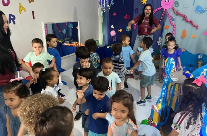 Colégio Paulo Freire realiza atividade de encerramento da temática Fundo Mar