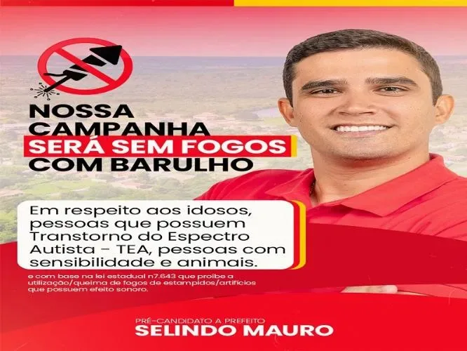Selindo Mauro, pré-candidato a prefeito de Colônia do Piauí promete campanha sem fogos barulhentos