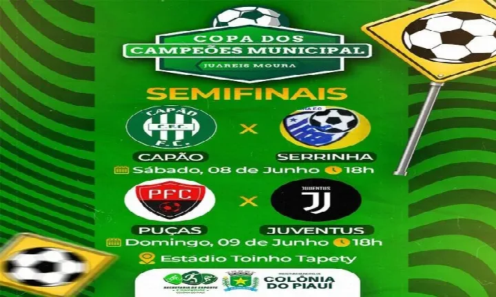 Colônia do Piauí: Copa dos Campeões Municipais Juareis Moura atinge as semifinais