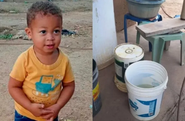 Criança de 2 anos morre afogada em balde em Cristalândia do Piauí