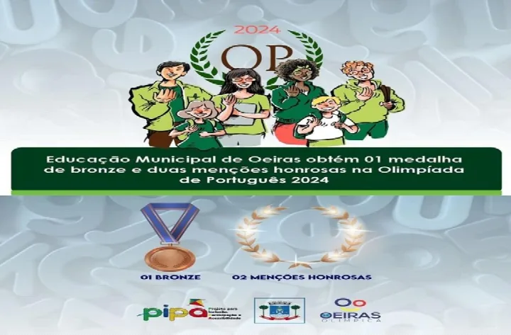 Estudantes das escolas municipais de Oeiras são destaque em Olimpíada de Português