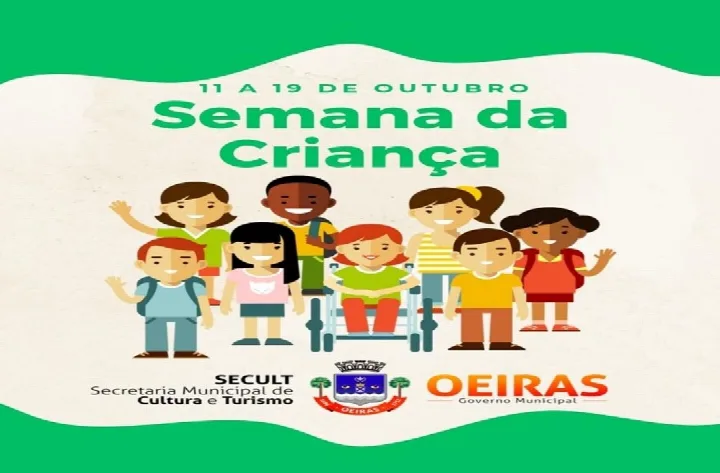 Secretaria de Cultura realiza Semana da Criança com arte, lazer e fé em Oeiras