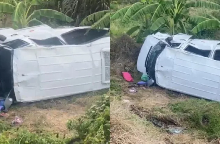 Acidente com Van deixa 15 pessoas feridas em Pio IX