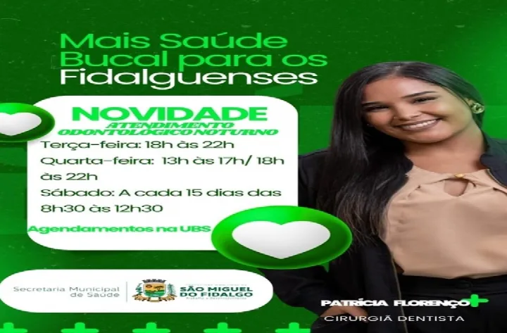 São Miguel do Fidalgo amplia atendimento odontológico com horários noturnos
