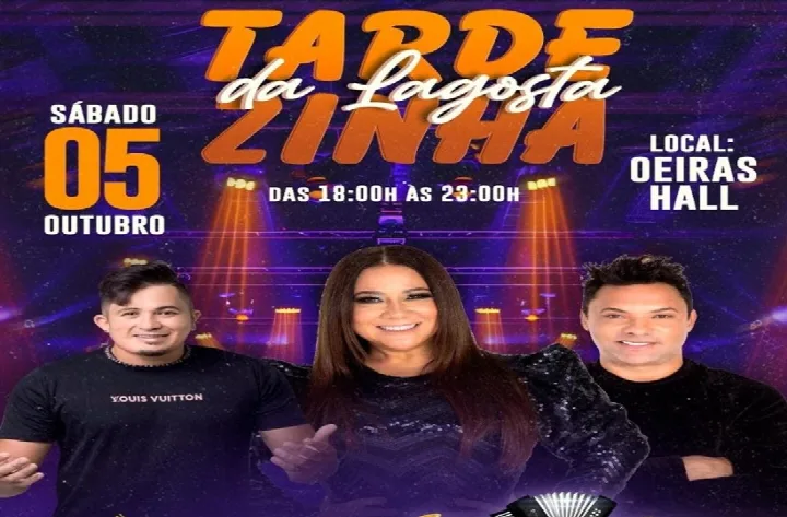 Tardezinha da Lagosta promete agitar Oeiras com o melhor do forró das antigas no dia 05 de outubro