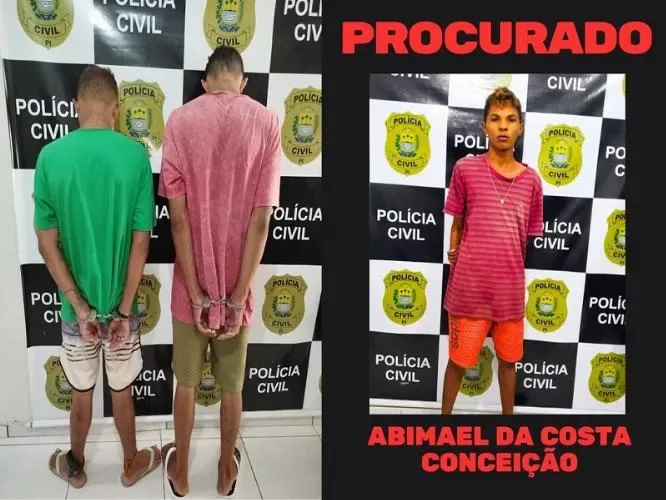 PolÃcia Civil do Piauà prende dois suspeitos de tentativa de homicÃdio em Oeiras
