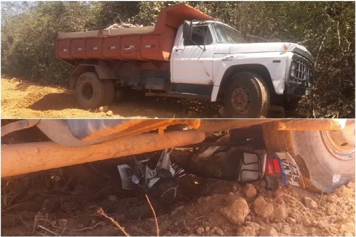 Homem sobrevive após moto ser atropelada e arrastada por caminhão no Piauí
