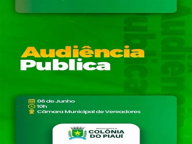 Prefeitura de Colônia do Piauí apresenta LDO 2025 em audiência pública