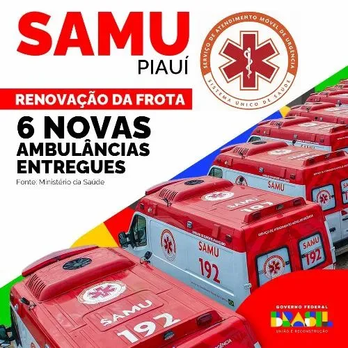 Governo federal entrega 280 novas ambulâncias para a frota do SAMU 192