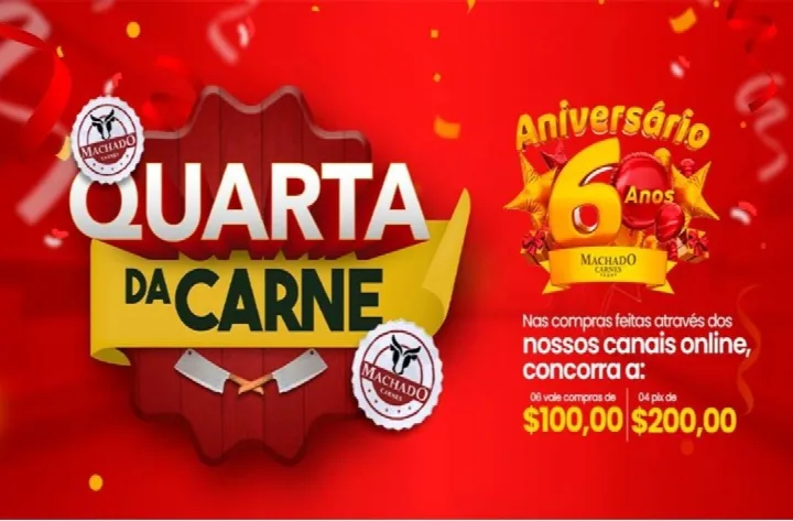 Confira as ofertas da Quarta da Carne Especial na Machado Carnes