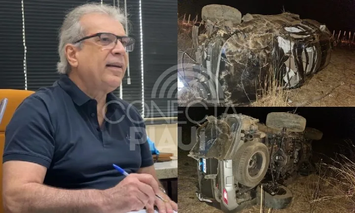 Ex-senador João Vicente Claudino sofre acidente de carro no Piauí