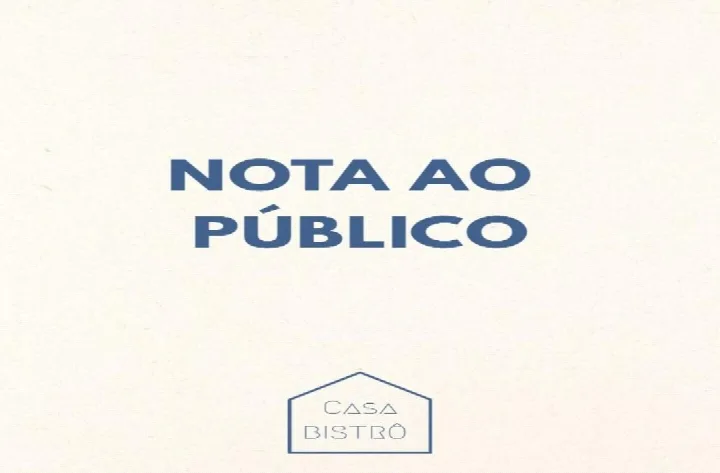 Casa Bistrô divulga nota após tentativa de associação a descarte irregular de resíduos