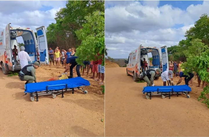 Homem em surto é contido após agredir socorrista e danificar ambulância na Nazária
