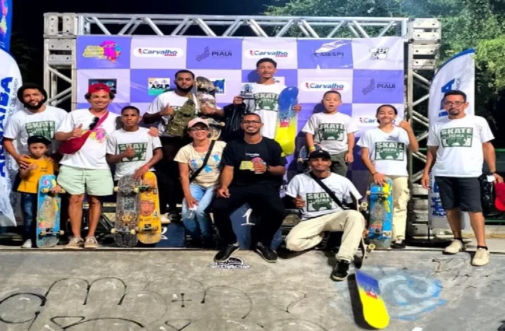Skatistas de Oeiras conquistam resultados expressivos na 2ª etapa do Circuito Piauiense de Skate