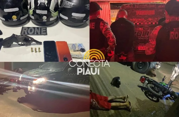 Rone prende dupla com arma de fogo e celulares roubados na zona Norte de Teresina