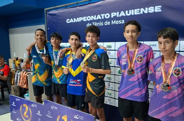 Associação Oeirense de Tênis de Mesa recupera liderança do Campeonato Piauiense com três ouros em Teresina