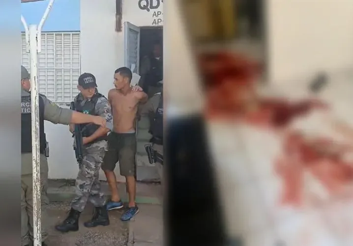 Vizinho tranca grade de apartamento para que suspeito de matar homem com 20 facadas não pudesse fugir
