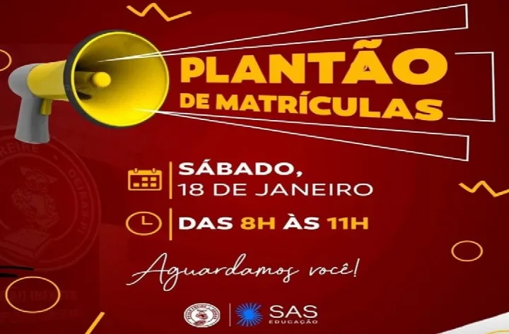 Sociedade Educacional Paulo Freire realiza plantão de matrículas neste sábado, 18 de janeiro