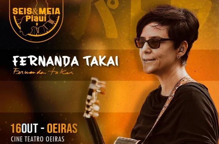 Fernanda Takai se apresenta em Oeiras neste dia 16; ingressos ainda estão disponíveis!