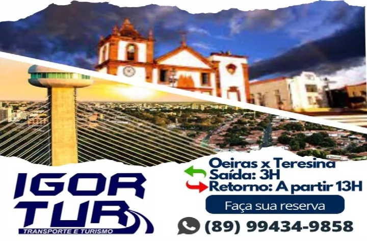 Igor Tur oferece transporte confiável e confortável entre Oeiras e Teresina