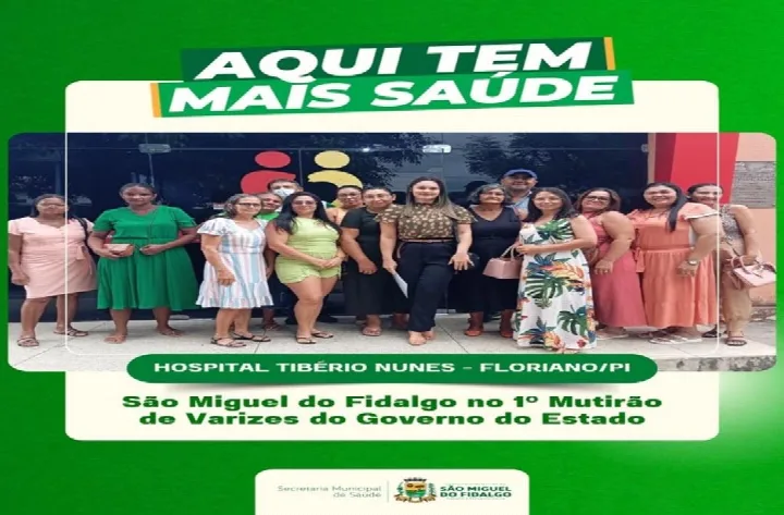 São Miguel do Fidalgo participa do Mutirão de Varizes em Floriano