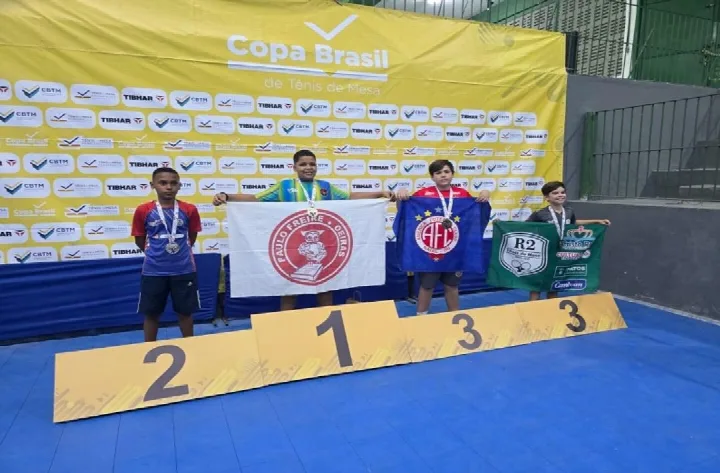 Atletas de Oeiras conquistam medalhas na Copa do Brasil de Tênis de Mesa em Caruaru