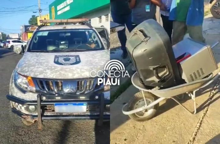 Suspeitos fogem ao ver viatura da PM e abandonam objetos furtados em Teresina