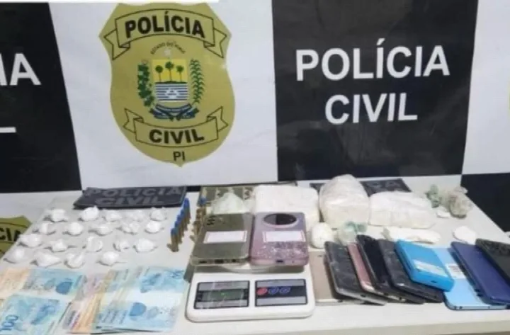 Operação em Picos prende três pessoas e apreende drogas, munições e celulares