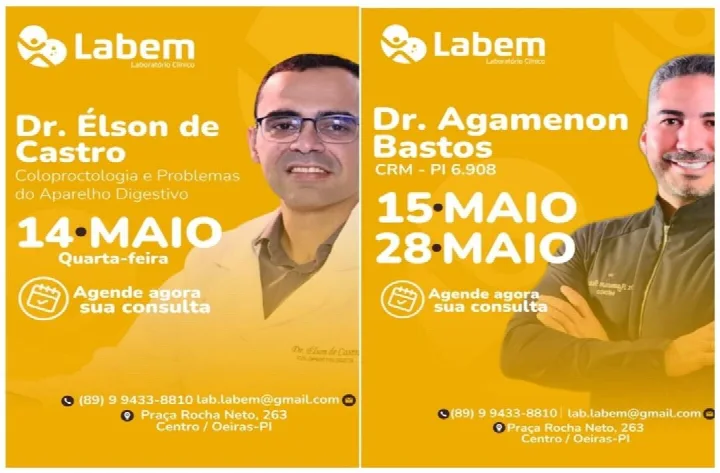 Maio no LABEM: saúde completa, com especialistas e exames no mesmo lugar