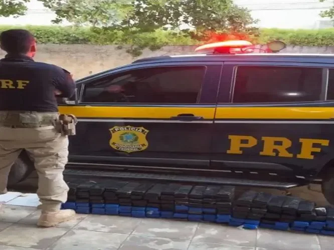 PRF apreende 137 tabletes de maconha em Bom Jesus; o peso total é estimado em 100 kg