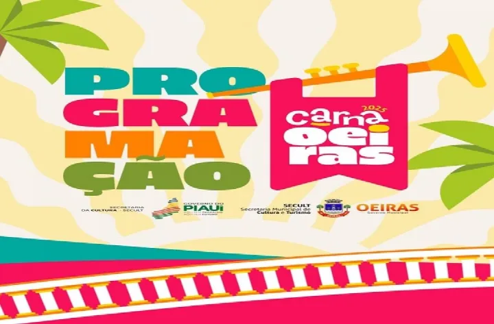 Secretaria de Cultura de Oeiras divulga programação do Carnaval priorizando artistas locais e oferecendo opções para todas as idades