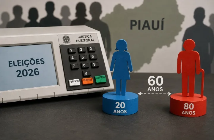 Sessenta anos separam candidato mais velho da candidata mais nova no Piauí