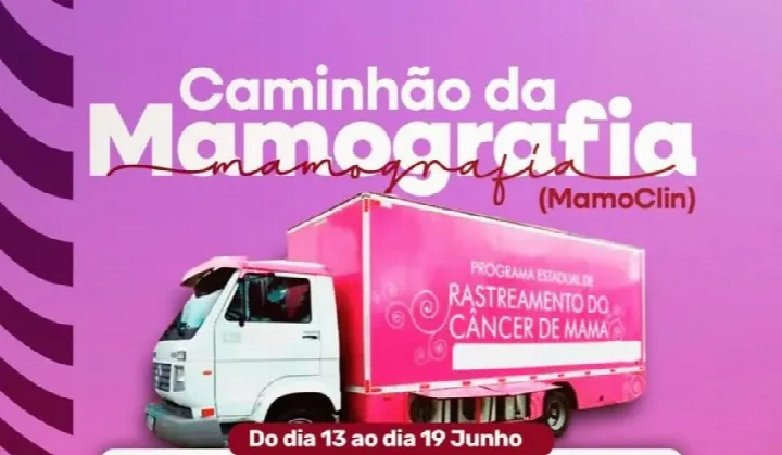 Colônia do Piauí recebe Caminhão da Mamografia para diagnóstico precoce de câncer de mama