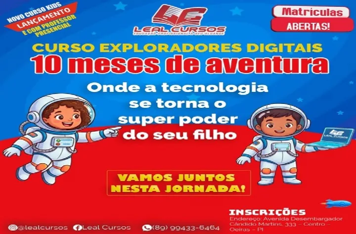 Leal Cursos abre matrículas para o curso Exploradores Digitais voltado ao letramento tecnológico infantil