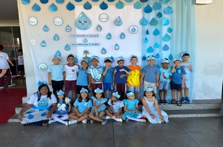 Colégio Paulo Freire realiza apresentações sobre o Dia da Água com alunos da Educação Infantil