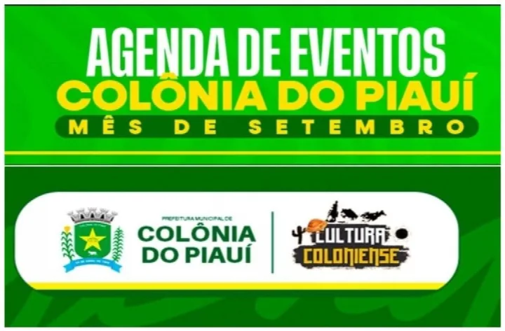 Secretaria de Cultura de Colônia do Piauí divulga calendário de eventos de setembro