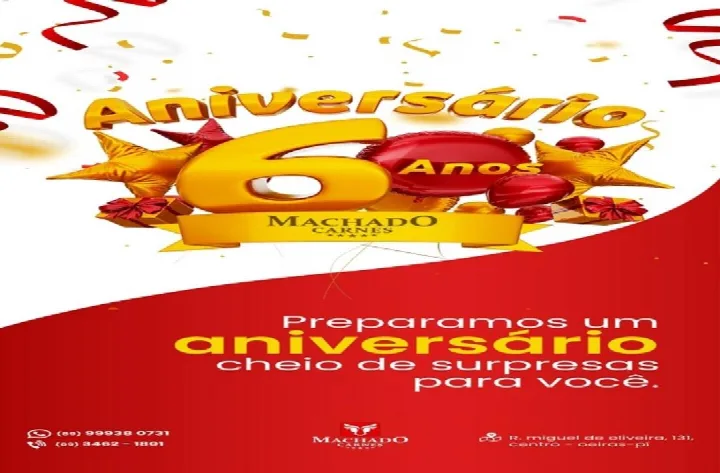 Machado Carnes comemora 6 anos com novidades e promoções especiais