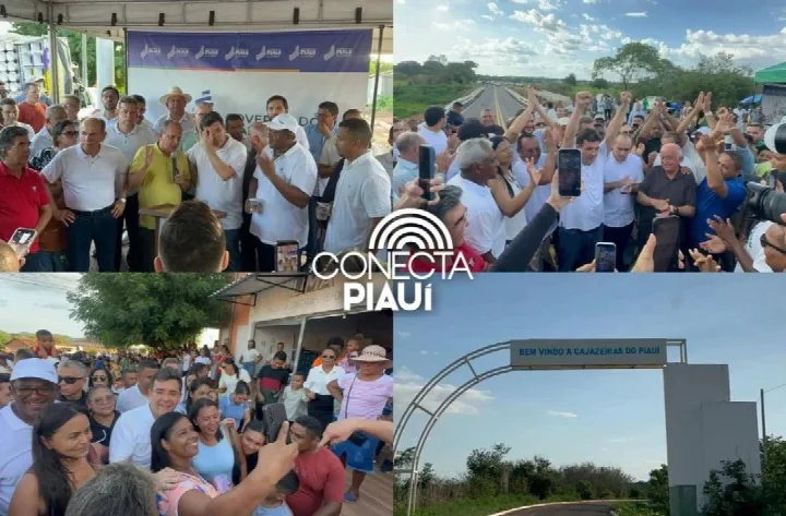 Rafael Fonteles inaugura obras viárias e educacionais na região de Oeiras