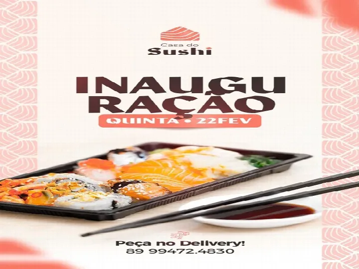 Casa do Sushi será inaugurada nesta quinta-feira, 22, em Oeiras