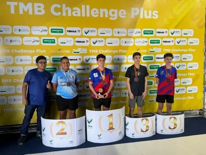 Delegação de Oeiras conquista 09 medalhas no Campeonato Brasileiro de Tênis de Mesa Challenge Plus