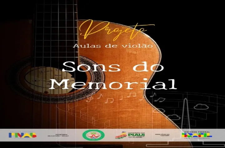 Aulas gratuitas de violão promovem iniciação musical no Memorial Visconde da Parnaíba em Oeiras