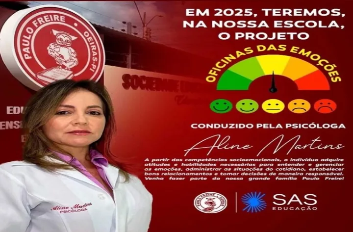 Colégio Paulo Freire com matrículas abertas para 2025 e anuncia projeto ''Oficinas das Emoções''